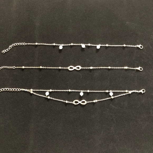 3 Gold Ankle Bracelets - NWOT - Picture 6 of 7